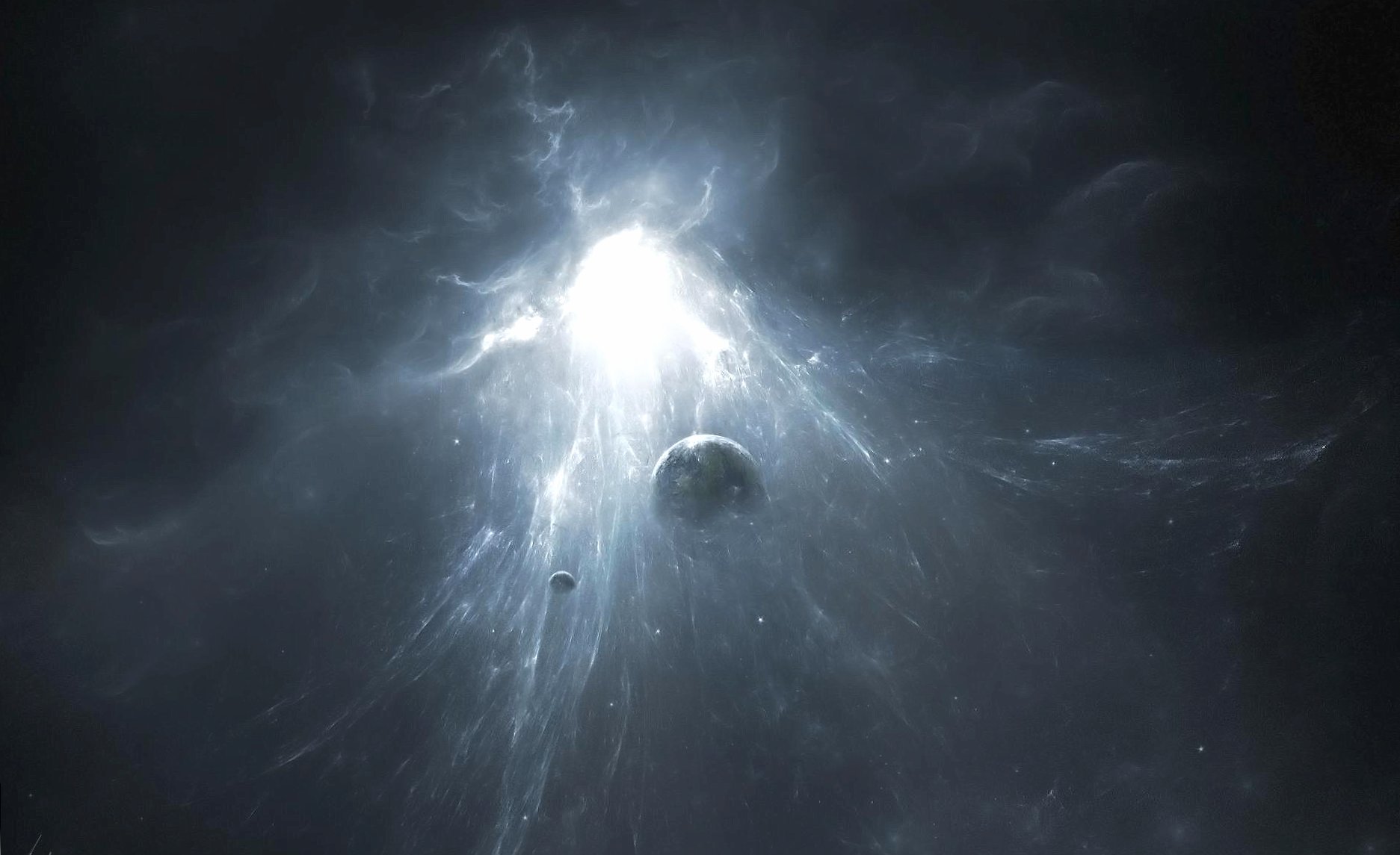 White hole in space at 2048 x 2048 iPad size wallpapers HD quality