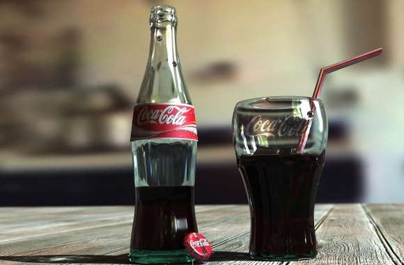 A glass of coke