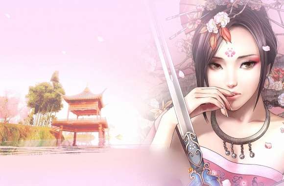 Amazing oriental girl fantasy