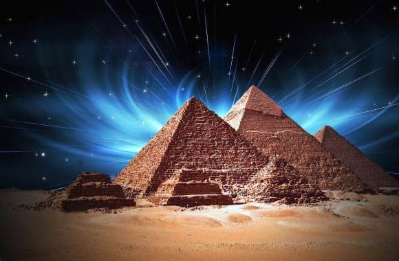 Amazing pyramids giza egypt cairo fantasy wallpapers hd quality