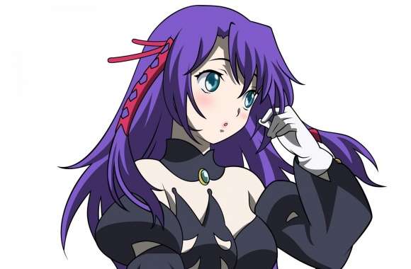 Anime Girl With Purple Hair