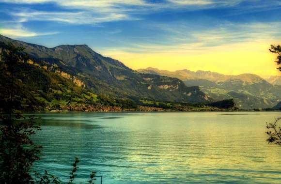 Beautiful Mountains Lake, HDR