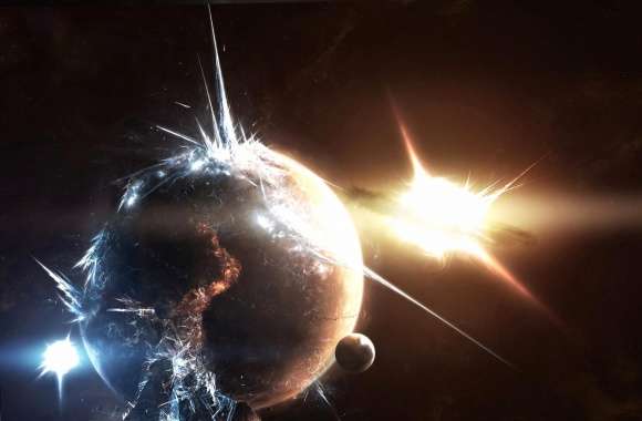 Catastrofic explosion of planet wallpapers hd quality