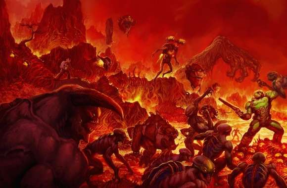 Doom 2016 video game Hell