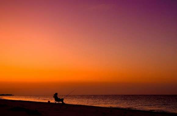Fisherman Silhouette wallpapers hd quality