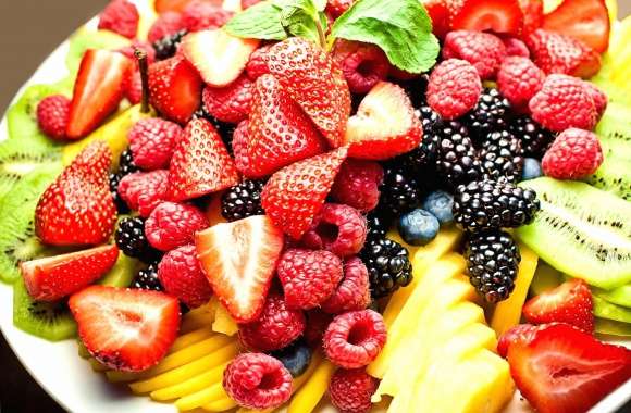 Fruit plate wallpapers hd quality