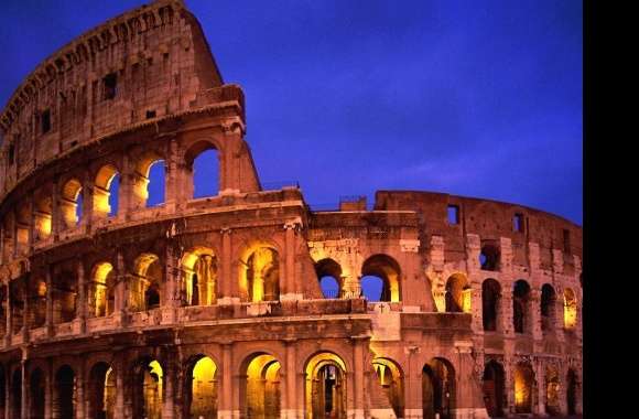 Night colosseum rome wallpapers hd quality
