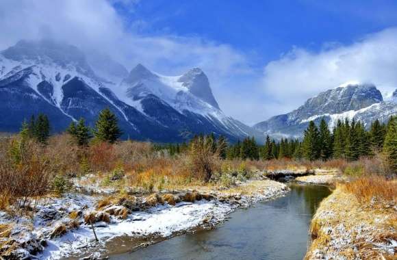 River Mountains Beauty