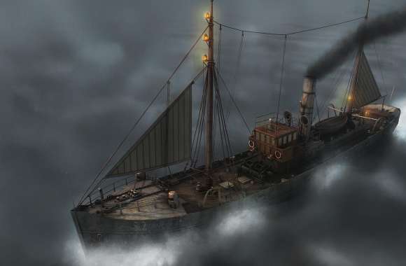 Ship On The Ocean Fantasy
