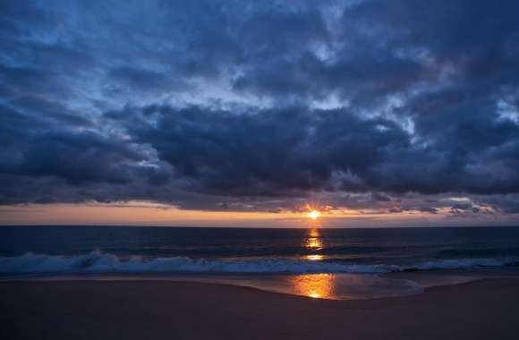 Sunset Reflection, Beach