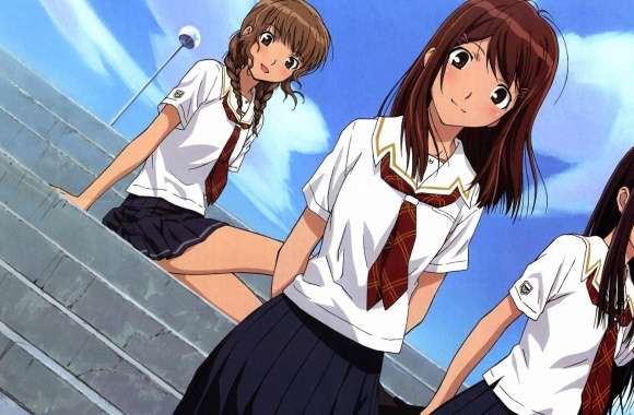 Three girls anime