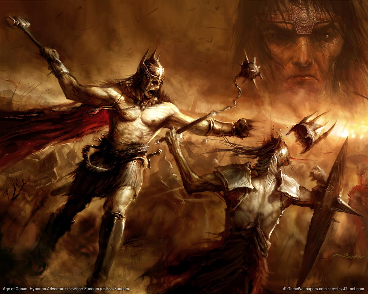 Age Of Conan Hyborian Adventures at 640 x 960 iPhone 4 size wallpapers HD quality