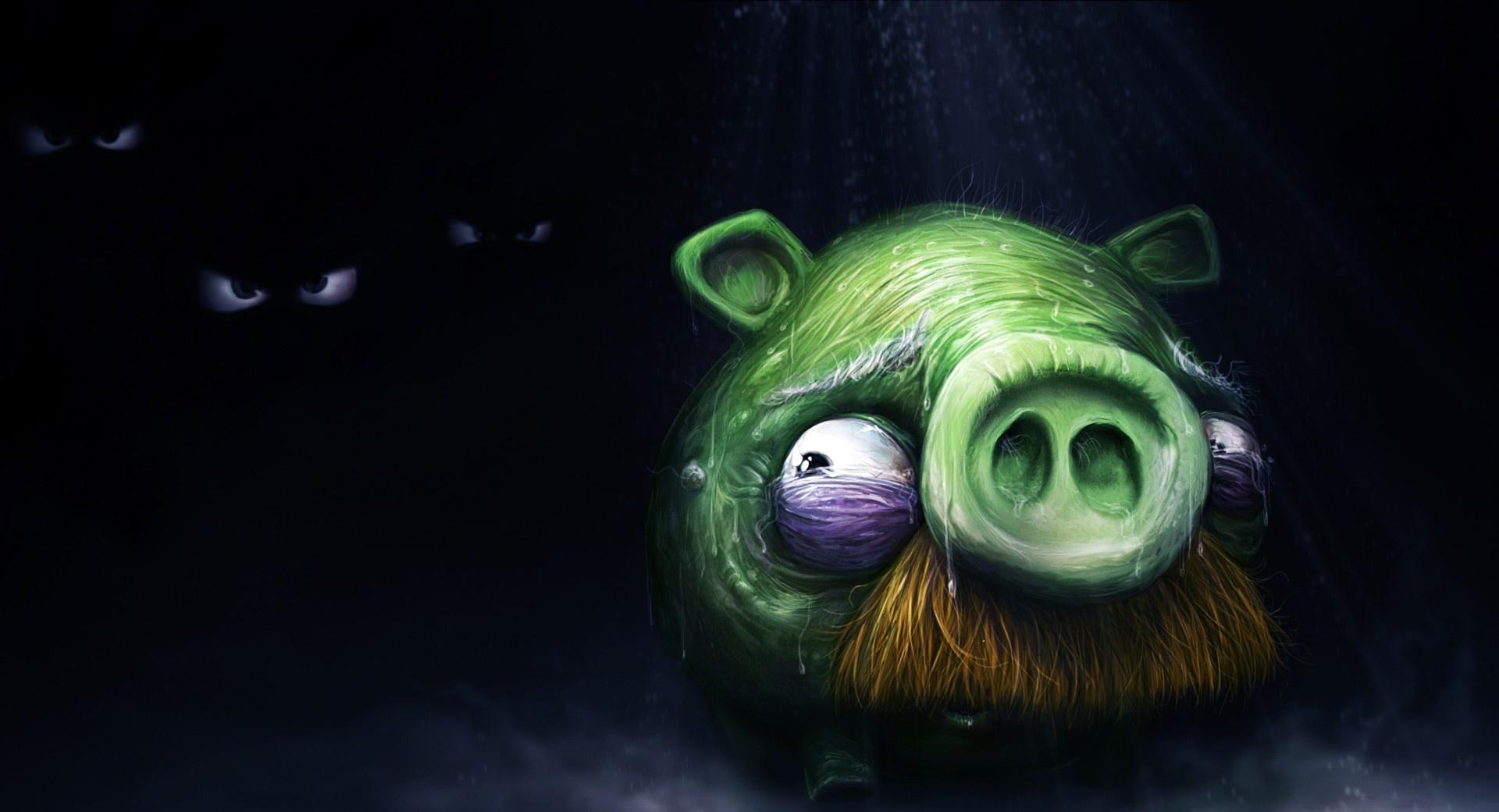 Angry Birds Alone Pig at 1600 x 1200 size wallpapers HD quality