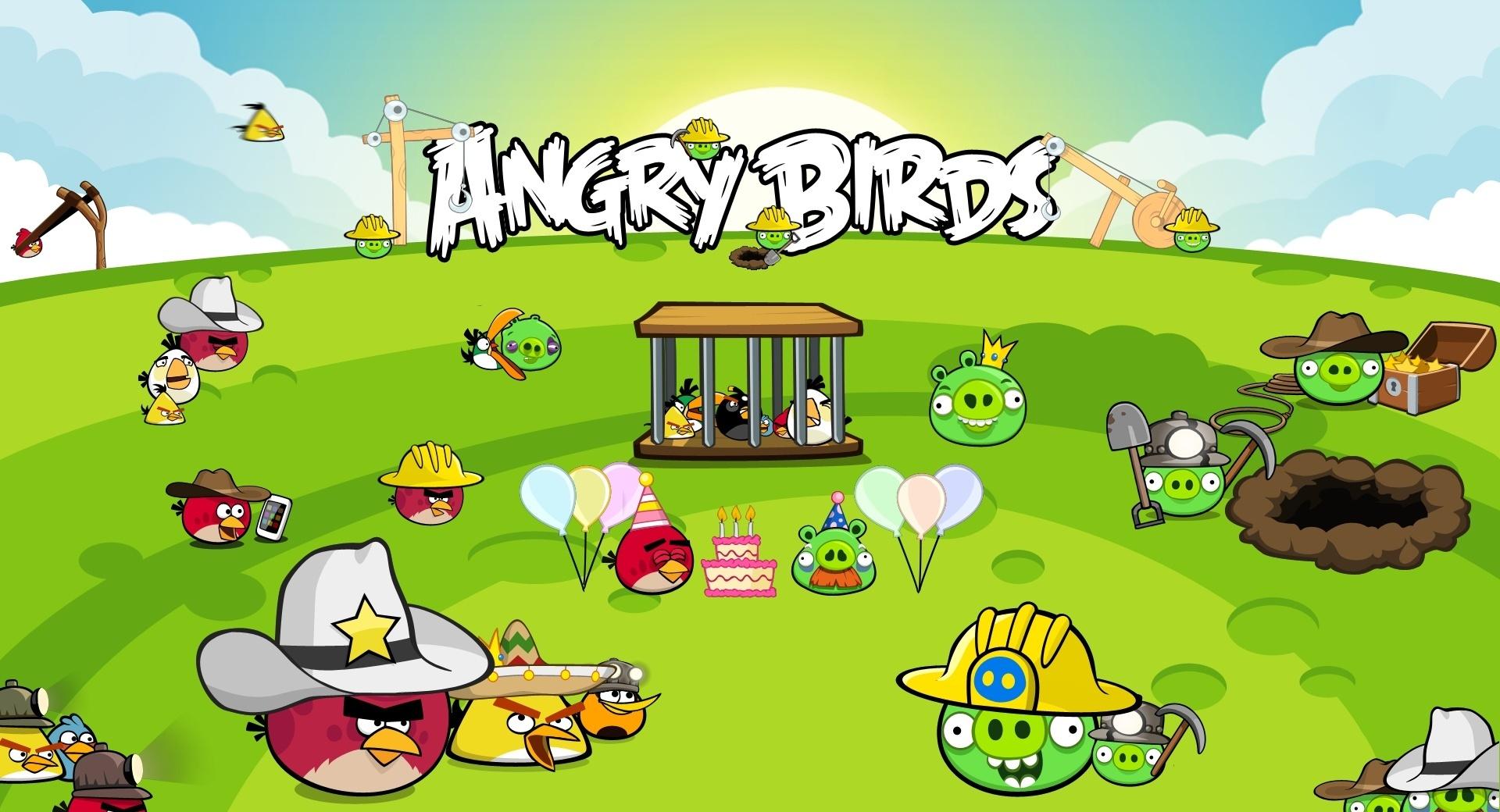 Angry Birds Best Party at 1152 x 864 size wallpapers HD quality