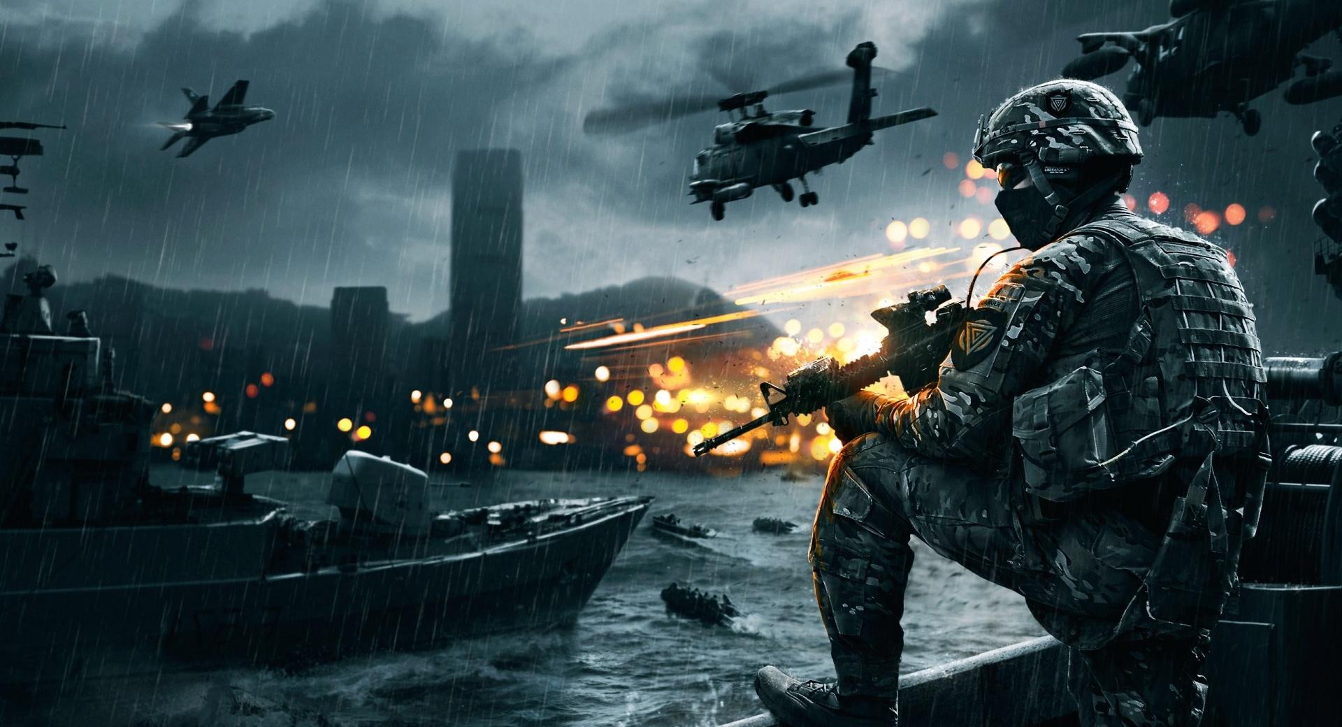 Battlefield 4 Siege of Shanghai at 1024 x 1024 iPad size wallpapers HD quality