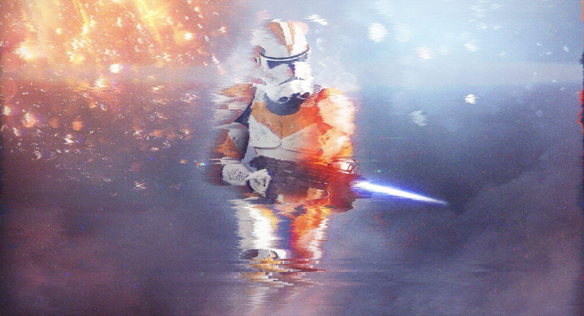 Battlefront 1 212th Glitch Art wallpapers HD quality