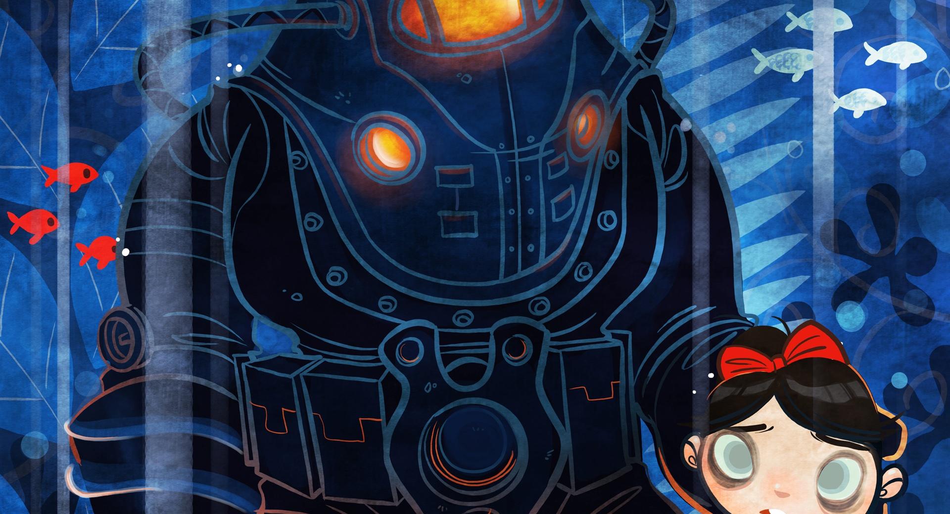 Bioshock 2 Penny Arcade at 640 x 1136 iPhone 5 size wallpapers HD quality