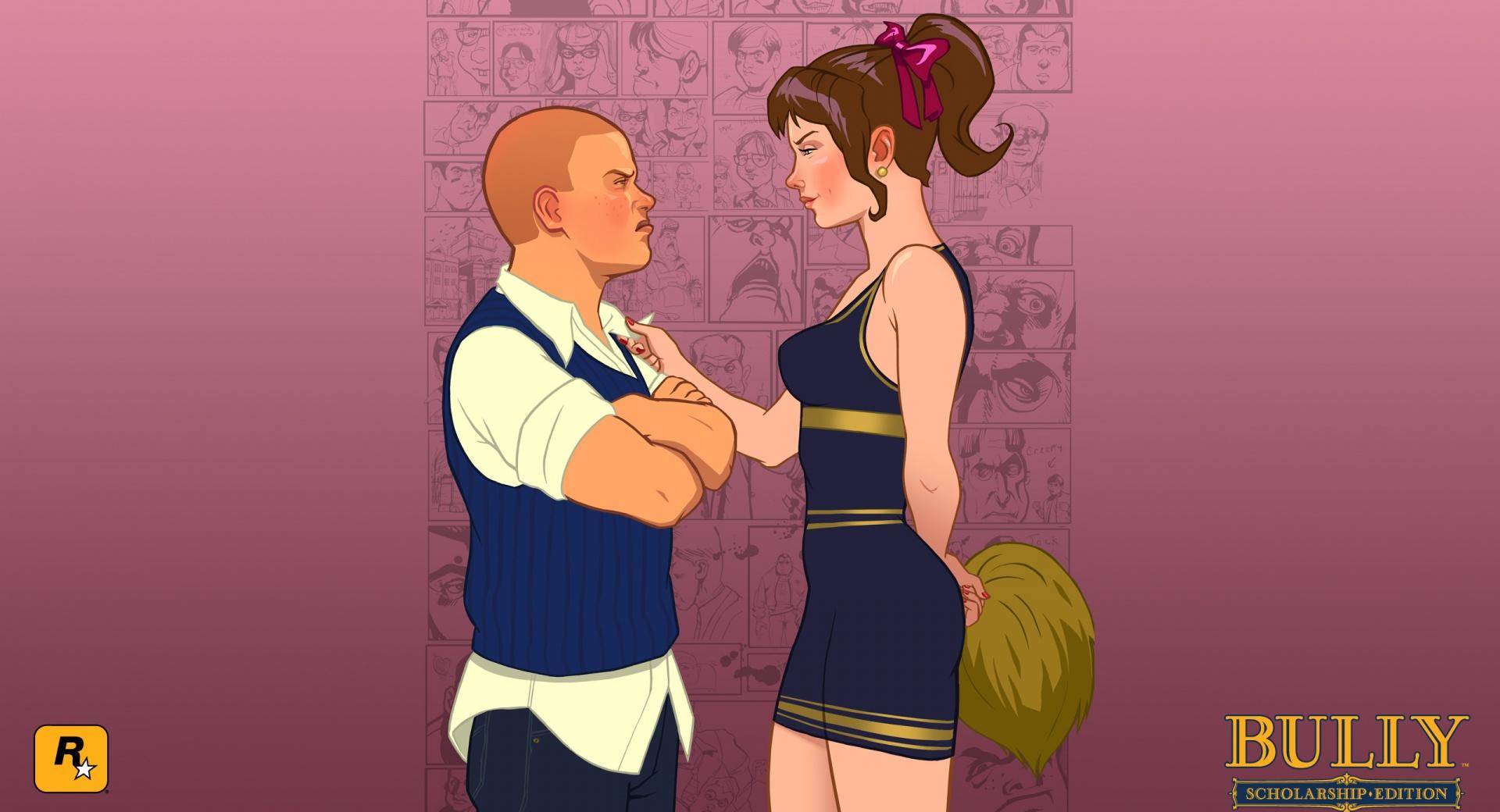 Bully Scholarship Edition Jimmy vs. Cheerleader at 1334 x 750 iPhone 7 size wallpapers HD quality