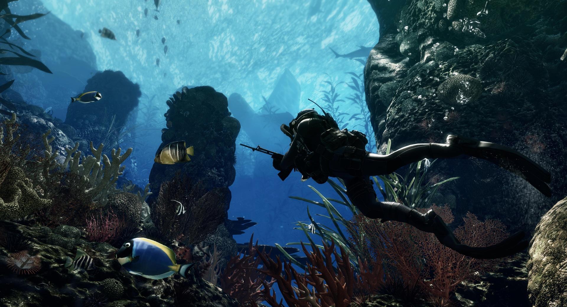 Call Of Duty Ghosts - Deep Underwater at 1024 x 768 size wallpapers HD quality