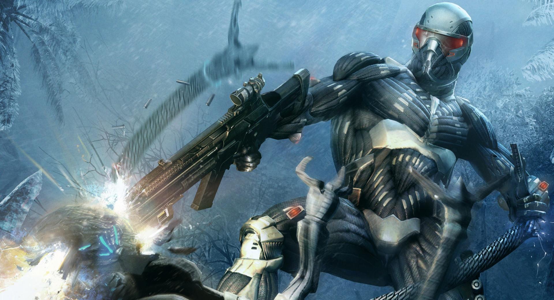 Crysis Shooter Video Game at 320 x 480 iPhone size wallpapers HD quality
