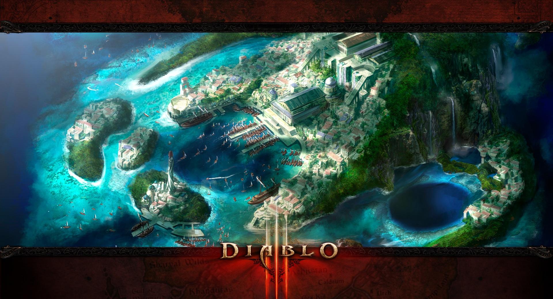 Diablo 3 Landscape at 2048 x 2048 iPad size wallpapers HD quality