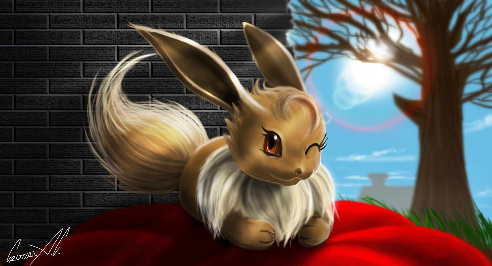 Eevee (Pokemon) at 750 x 1334 iPhone 6 size wallpapers HD quality