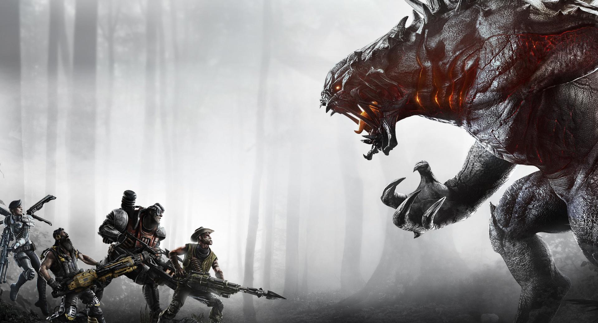 Evolve Video Game 2015 at 640 x 1136 iPhone 5 size wallpapers HD quality