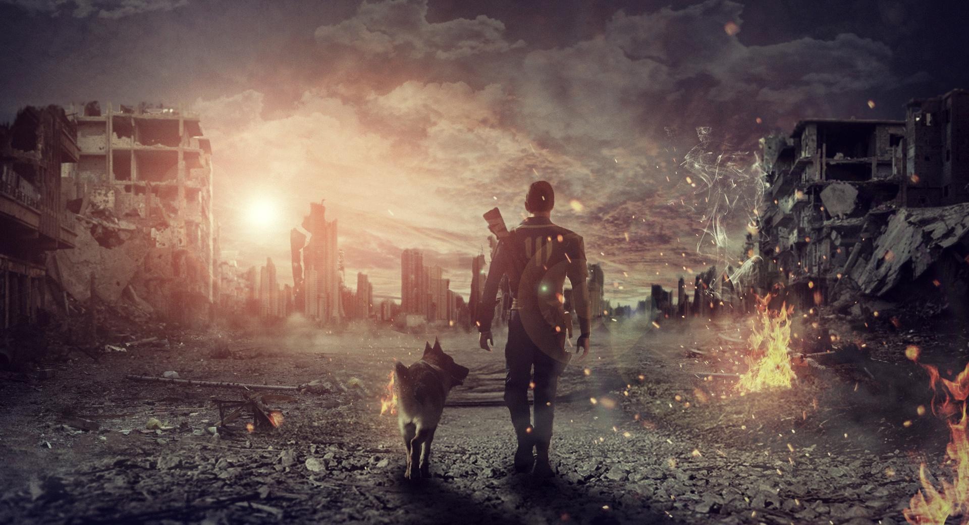 Fallout Photo Manipulation at 1024 x 1024 iPad size wallpapers HD quality