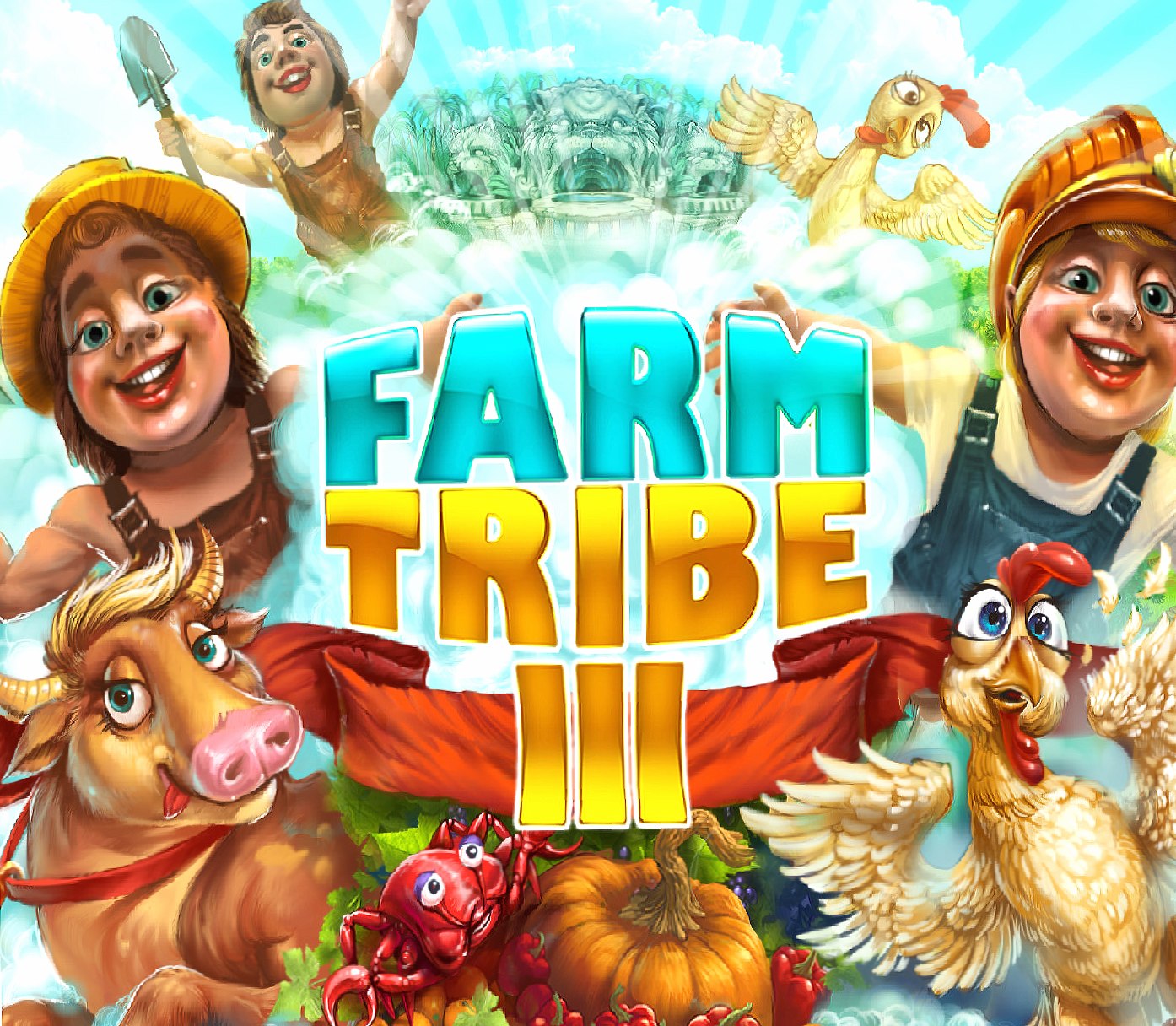 Farm Tribe 3 Game at 640 x 960 iPhone 4 size wallpapers HD quality