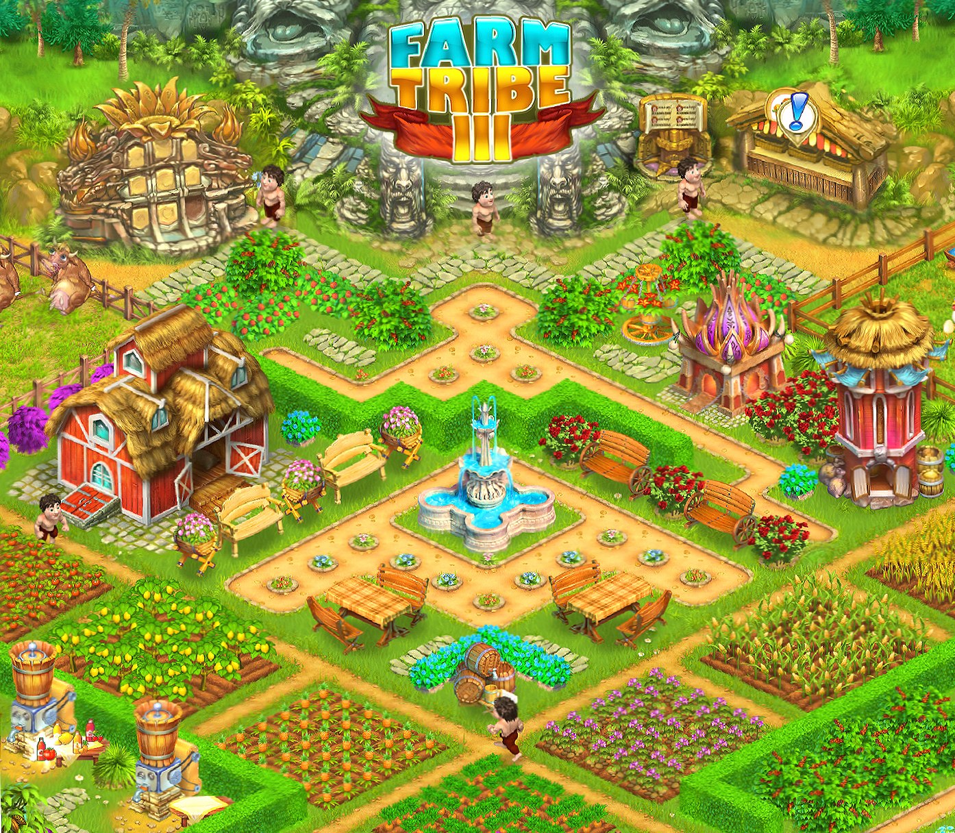 Farm Tribe map at 320 x 480 iPhone size wallpapers HD quality