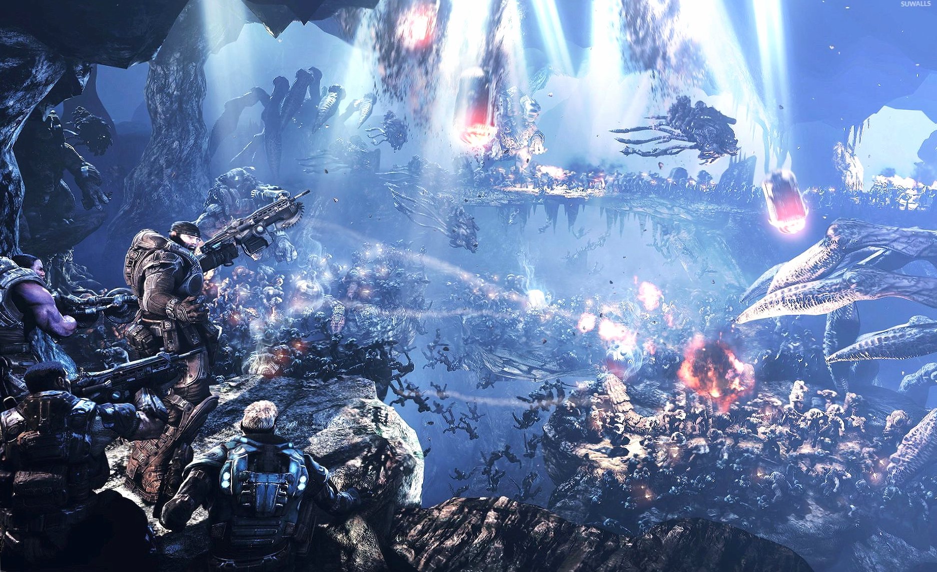 Gears of War ultimate battle at 1600 x 1200 size wallpapers HD quality