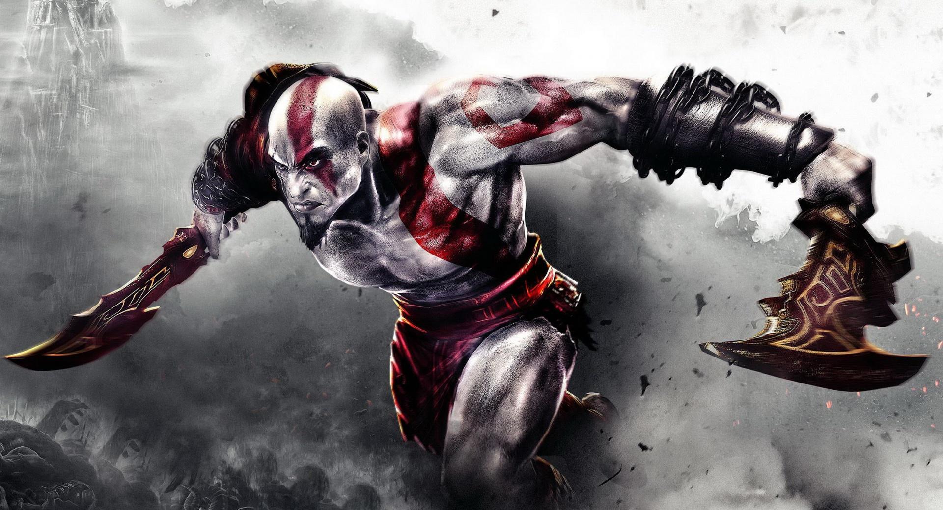 God of War 3 at 320 x 480 iPhone size wallpapers HD quality