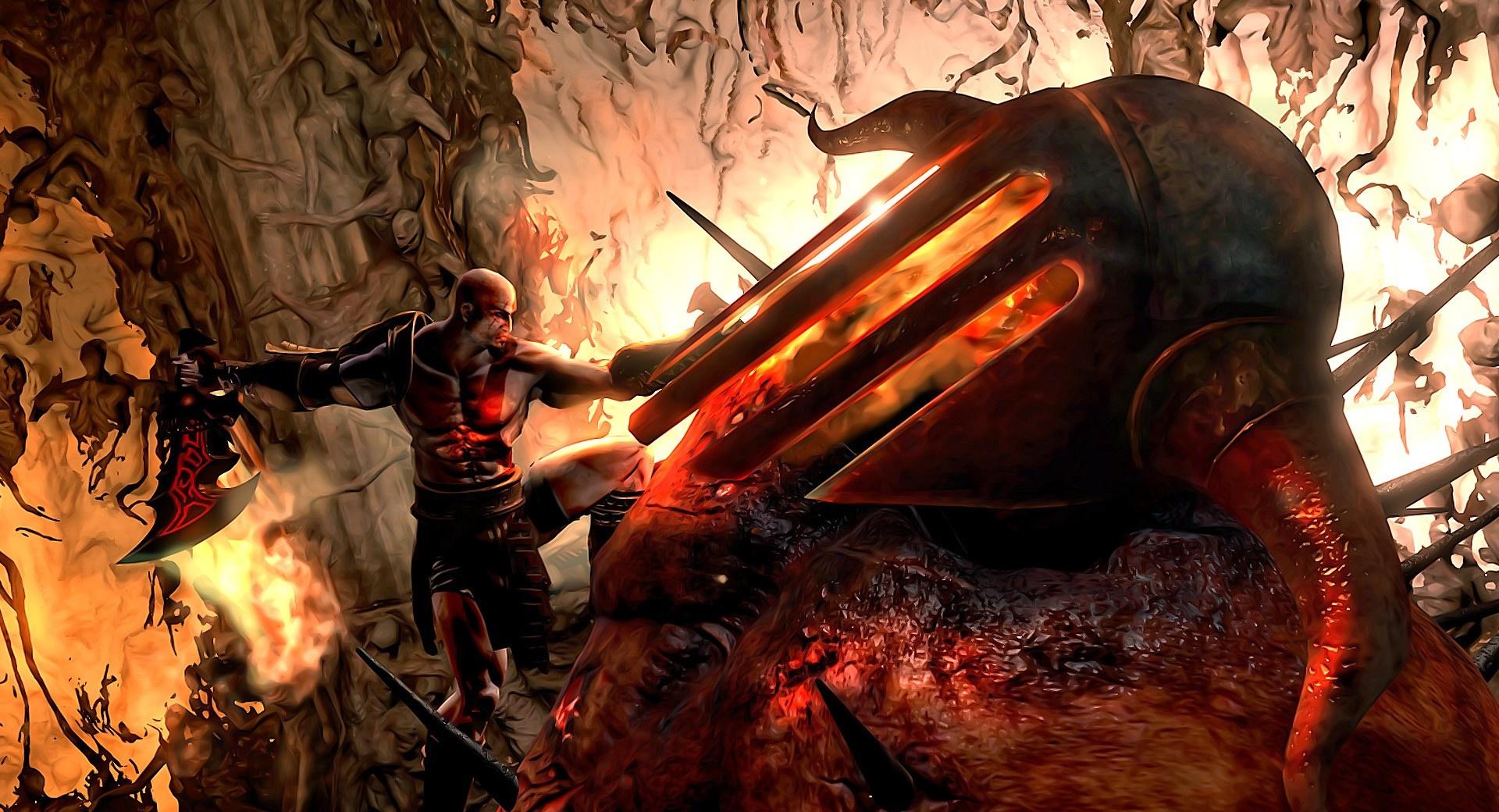 God Of War Art at 320 x 480 iPhone size wallpapers HD quality
