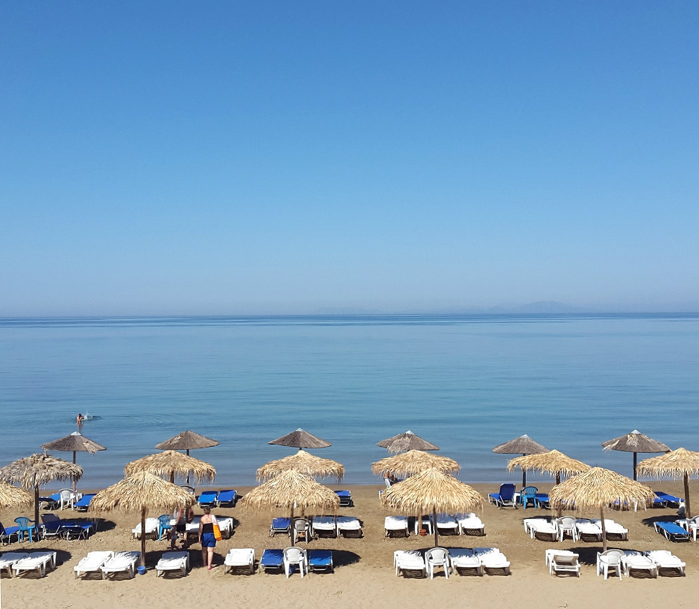 greek beach at 1024 x 1024 iPad size wallpapers HD quality
