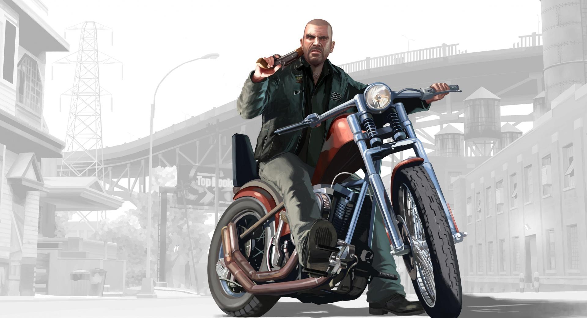 GTA Motorcycle at 640 x 960 iPhone 4 size wallpapers HD quality
