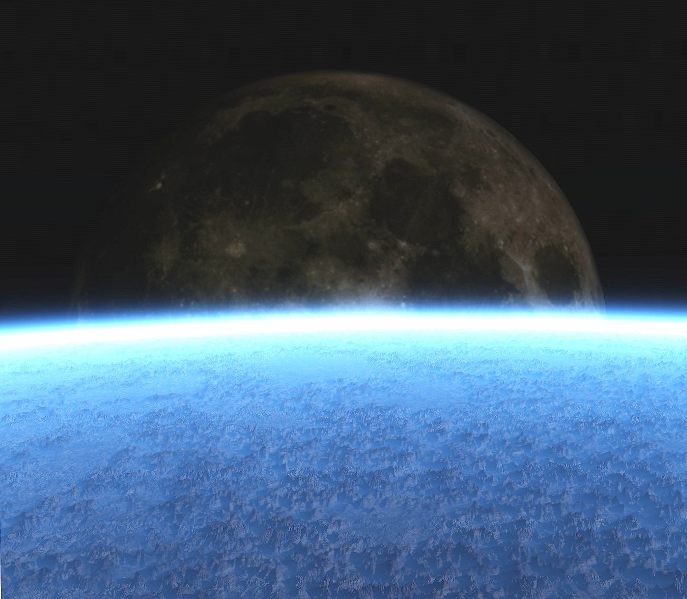 Home World Moon at 2048 x 2048 iPad size wallpapers HD quality
