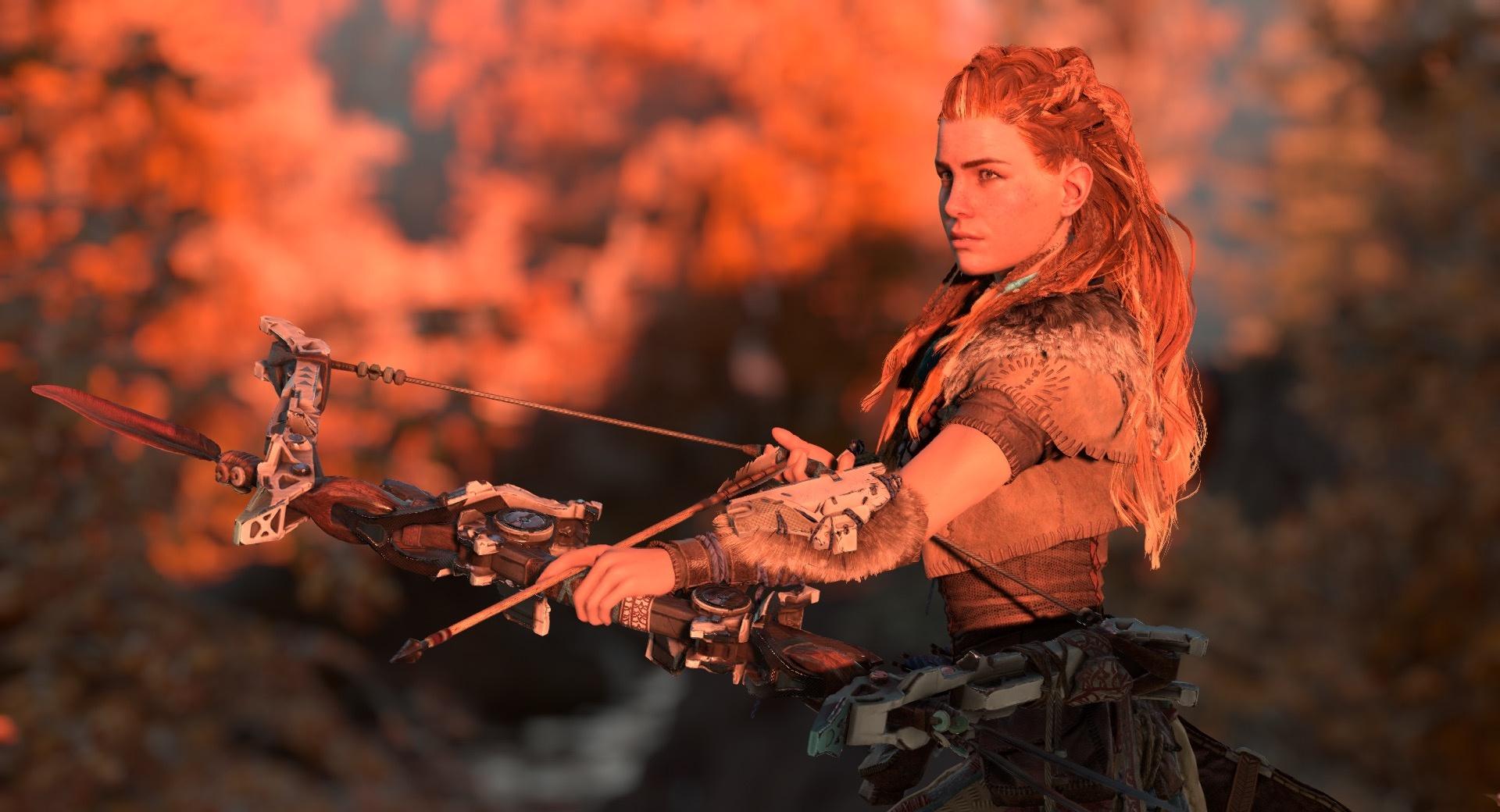Horizon Zero Dawn Aloy 2017 video game at 640 x 960 iPhone 4 size wallpapers HD quality