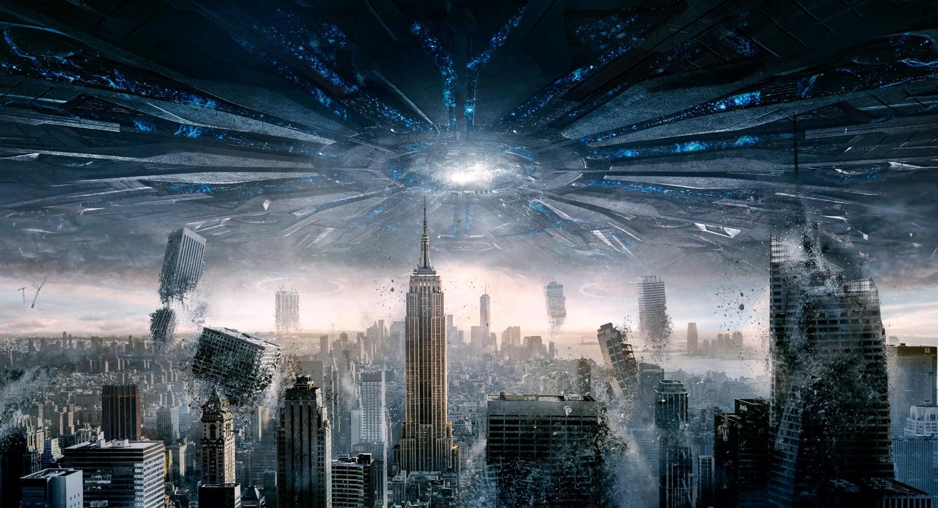 Independence Day Resurgence New York at 320 x 480 iPhone size wallpapers HD quality