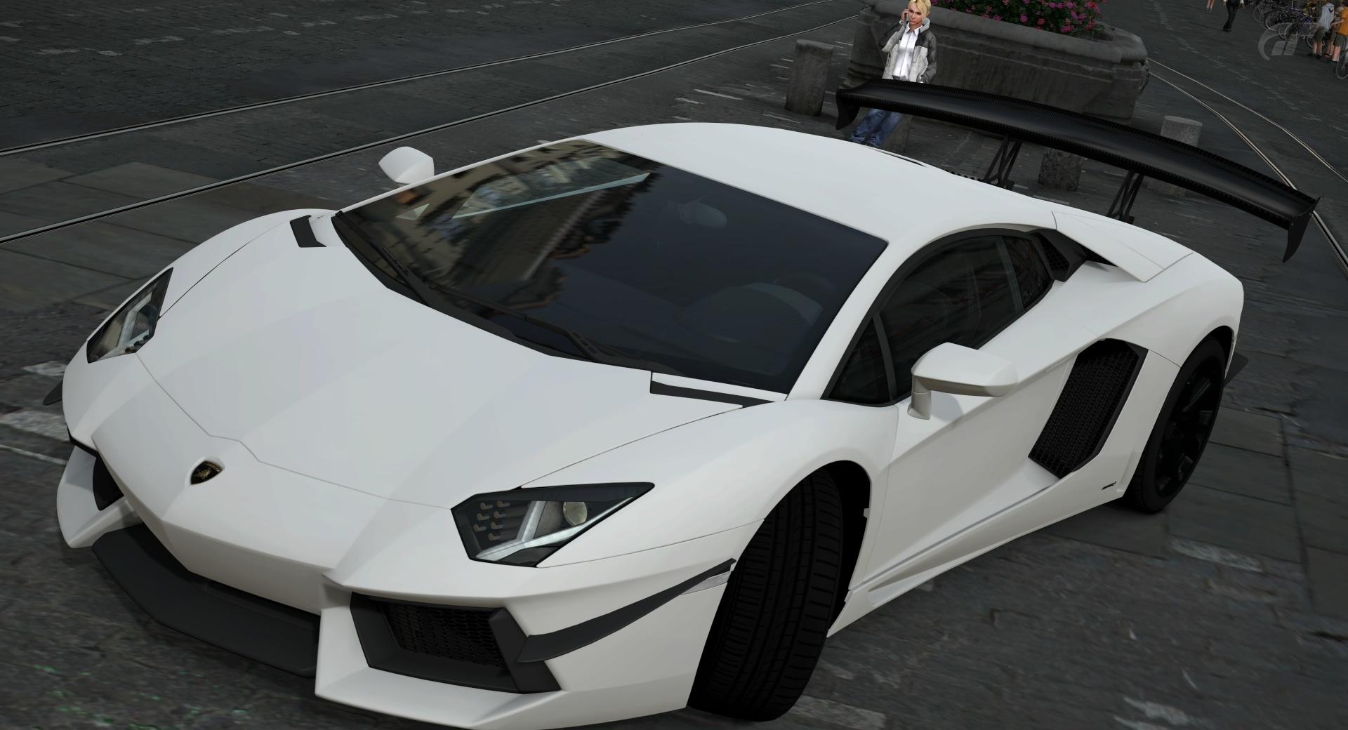 Lamborghini Aventador LP700-4 White at 750 x 1334 iPhone 6 size wallpapers HD quality