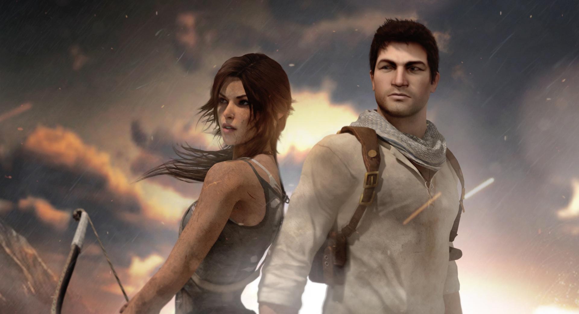 Lara Croft and Nathan Drake wallpapers HD quality