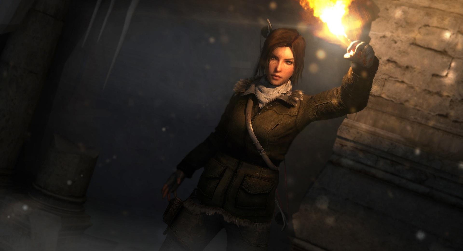 Lara Croft Researching Eternal Life at 1600 x 1200 size wallpapers HD quality