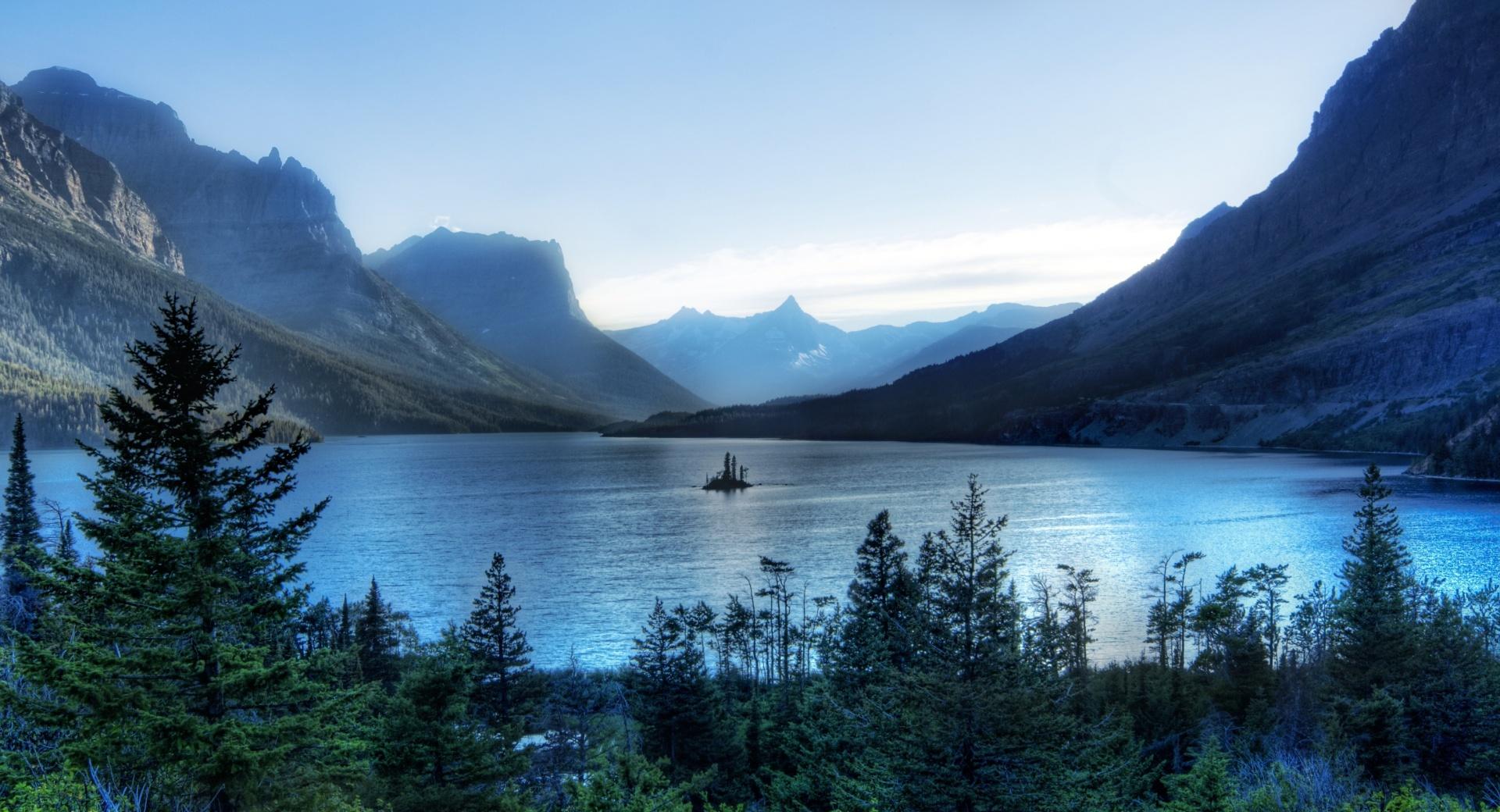 Morning At Glacier National Park at 320 x 480 iPhone size wallpapers HD quality