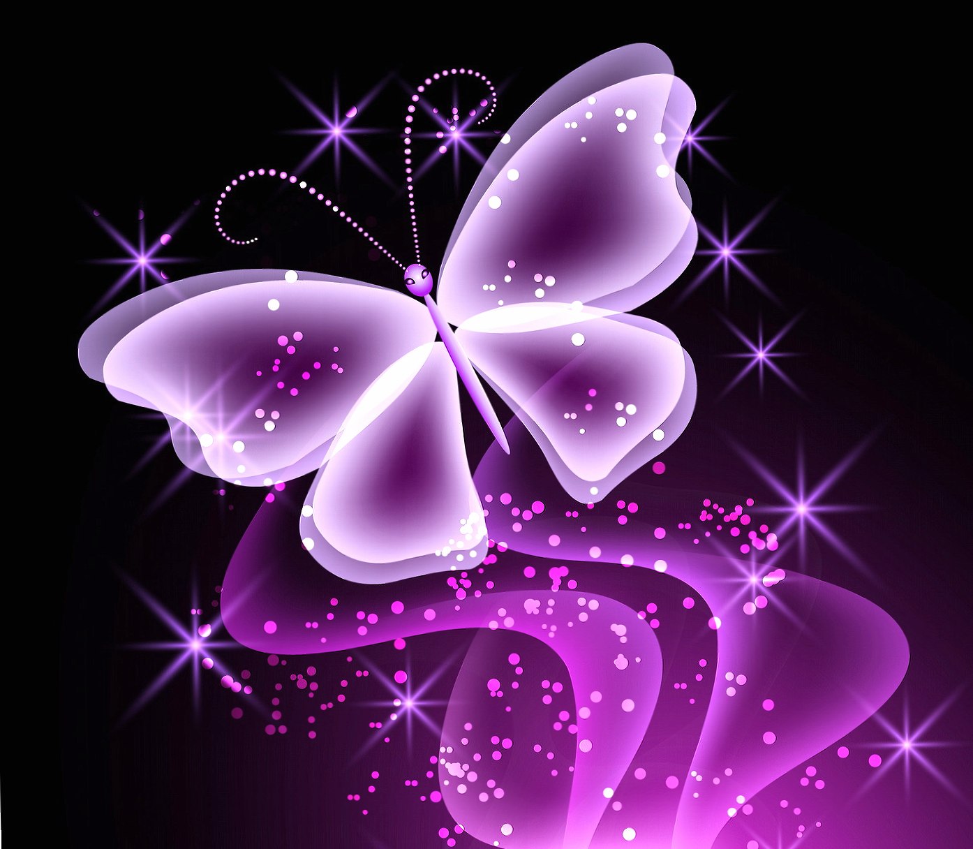Neon Butterfly at 1024 x 768 size wallpapers HD quality