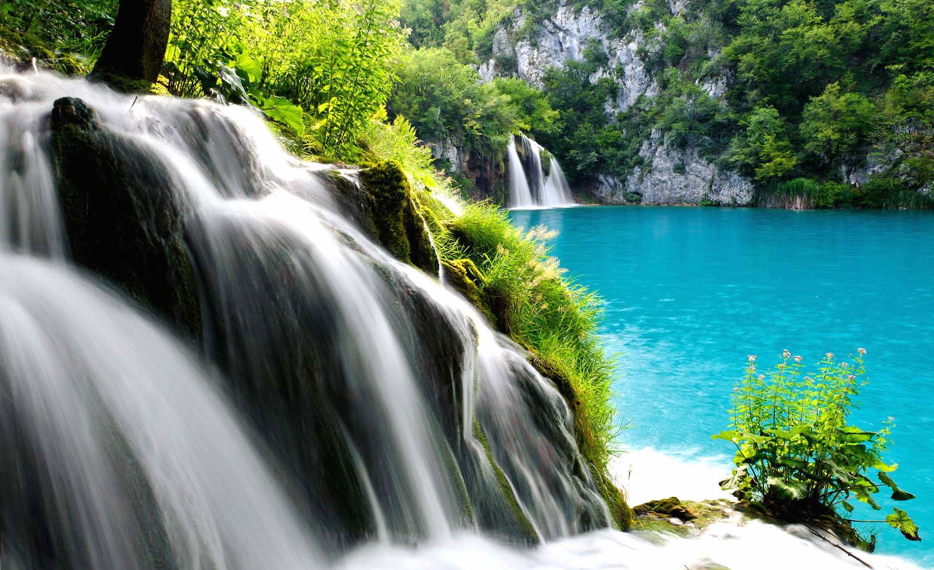 Plitvice waterfall at 1152 x 864 size wallpapers HD quality