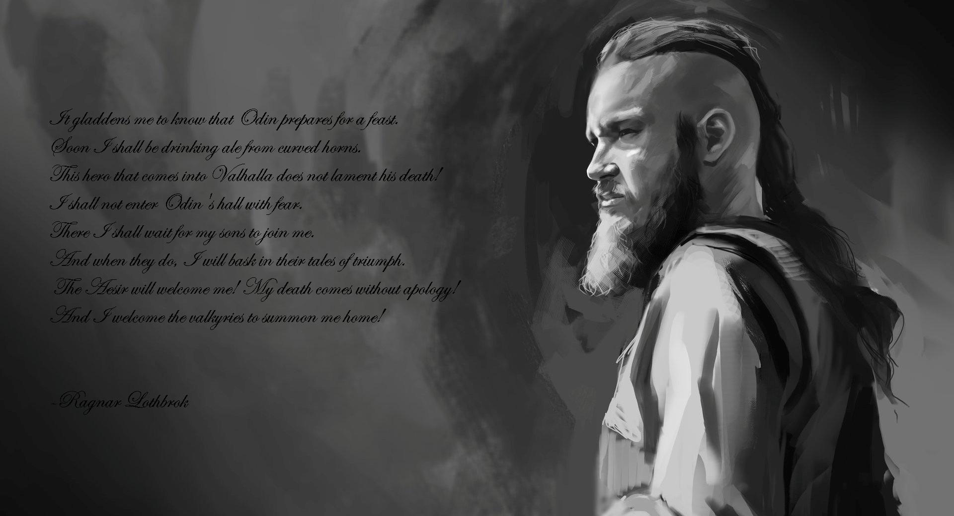 Ragnar - last words at 320 x 480 iPhone size wallpapers HD quality