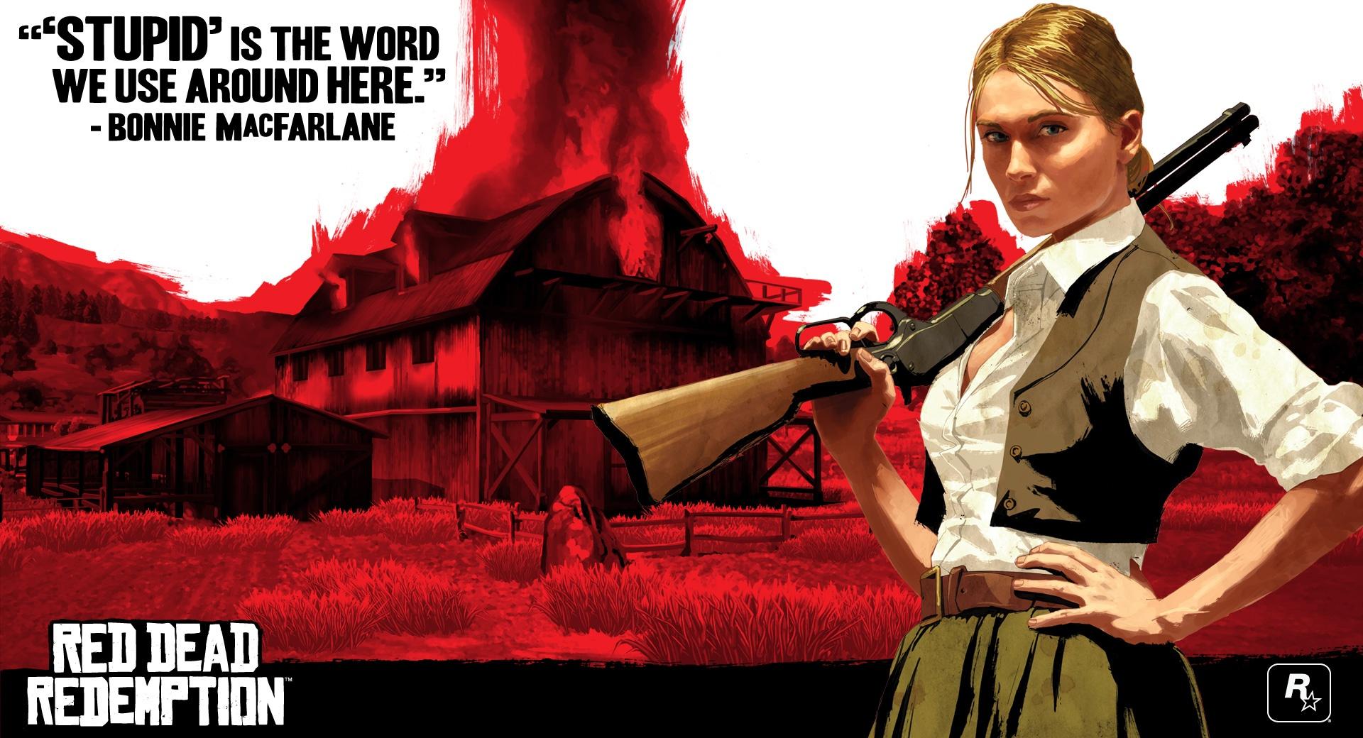 Red Dead Redemption, Bonnie MacFarlane at 1024 x 1024 iPad size wallpapers HD quality