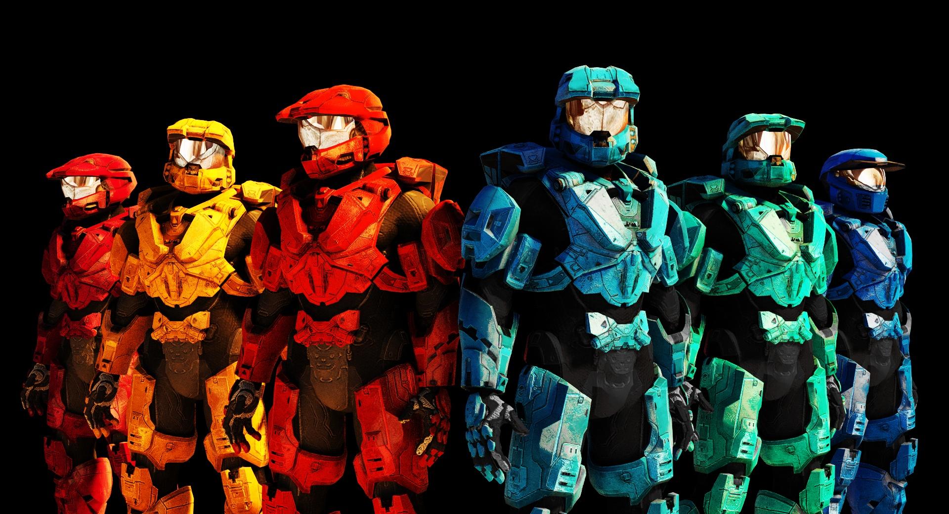 Red vs Blue wallpapers HD quality