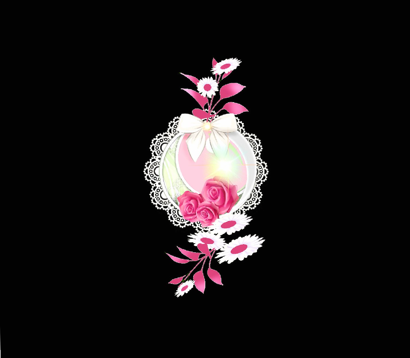 Rose and Daisy at 640 x 1136 iPhone 5 size wallpapers HD quality
