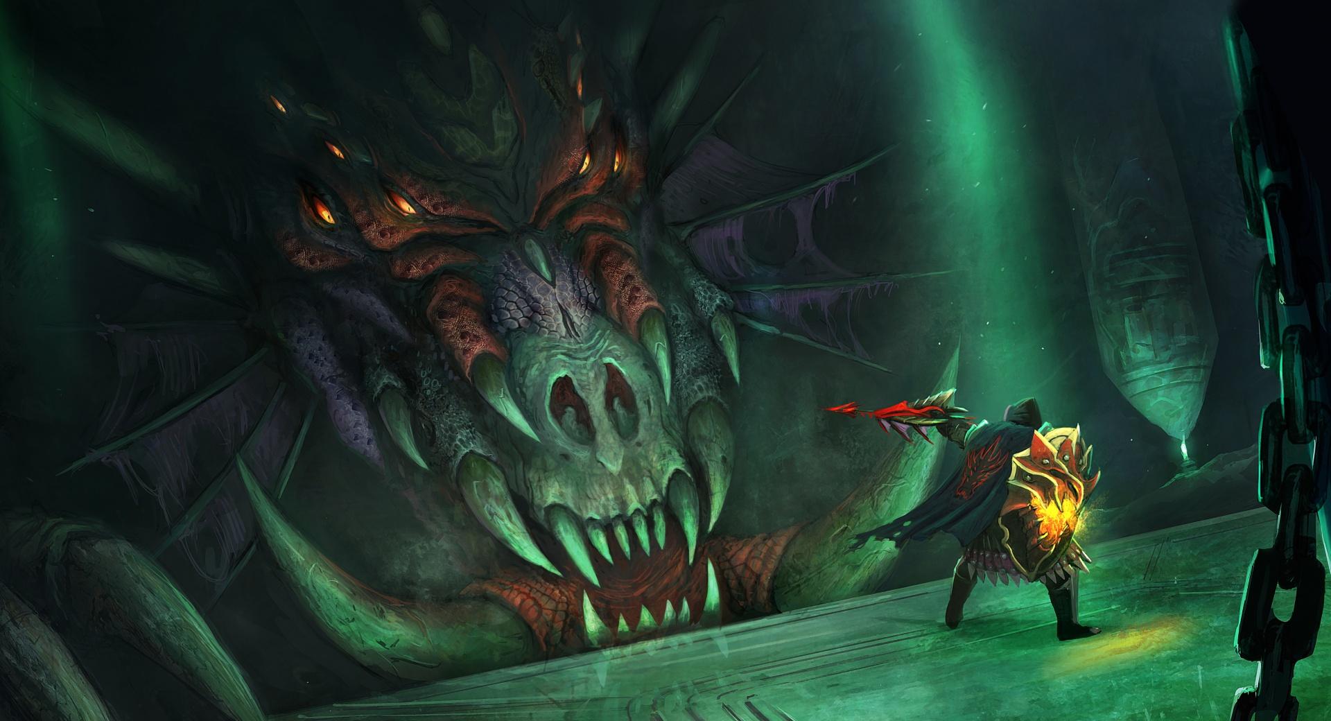 RuneScape Black Queen Dragon at 1152 x 864 size wallpapers HD quality