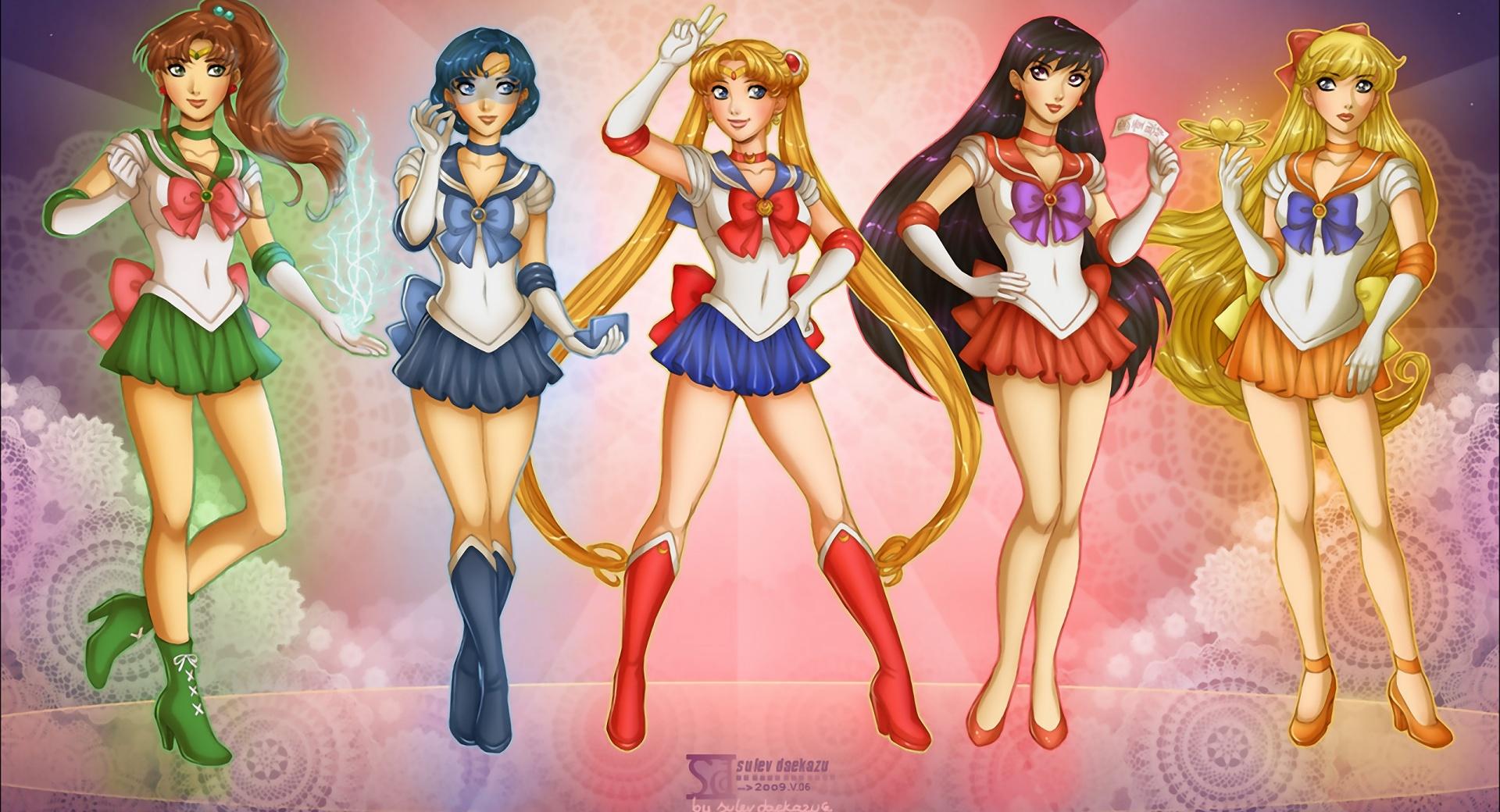 Sailor Scouts at 1024 x 768 size wallpapers HD quality